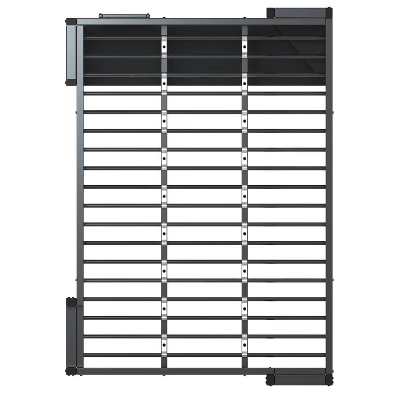 Full Size Metal Loft Bed with Desk and Storage, Ideal for Teens and Kids, Black Bedroom Frame