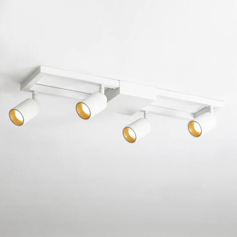 Vidalite 4 Bulb 7W Integrated Dimmable LED Sqaure Head Track - White