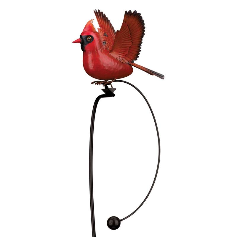 Rocker Bird Stake - Cardinal
