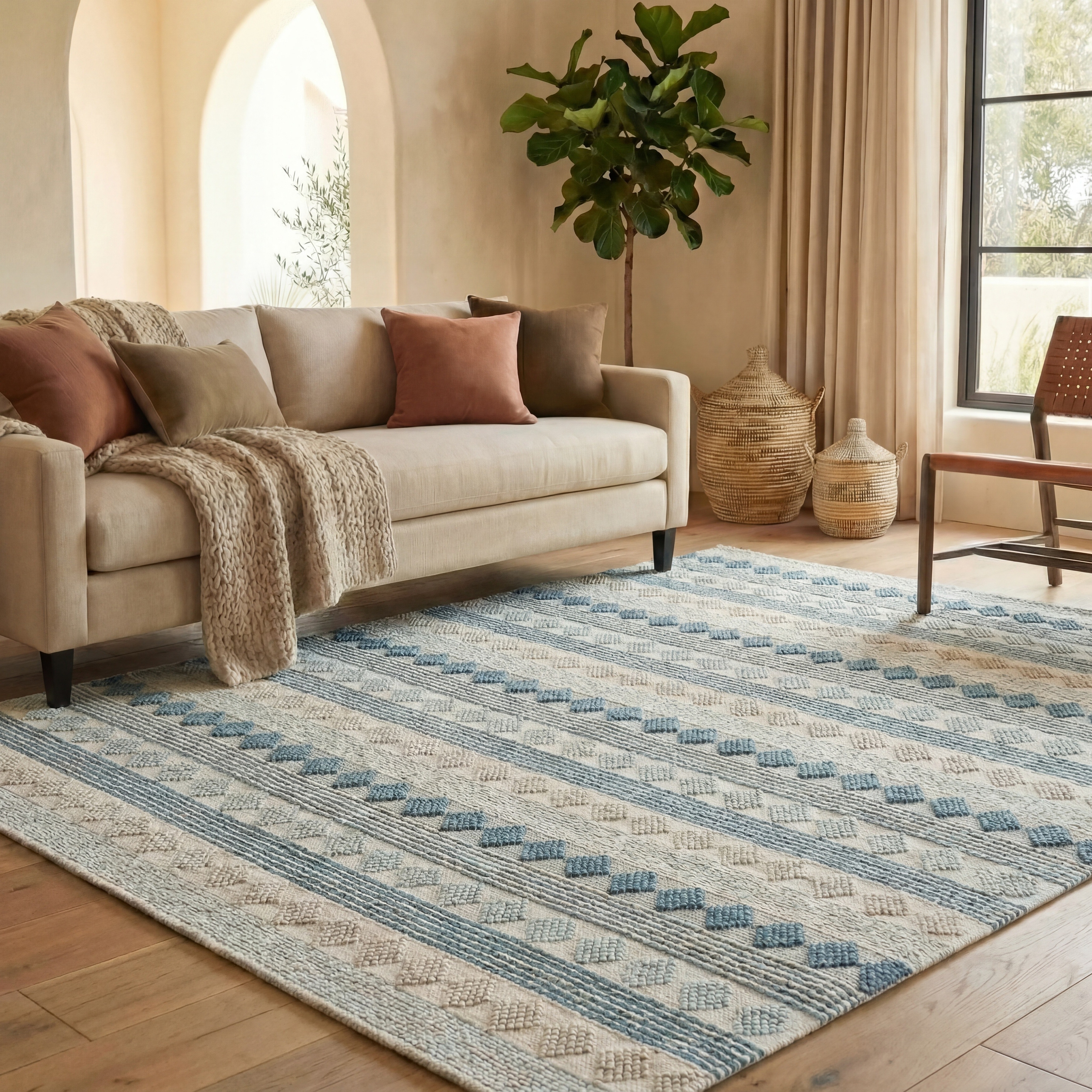 SAFAVIEH Handmade Natura Custodia Wool Rug