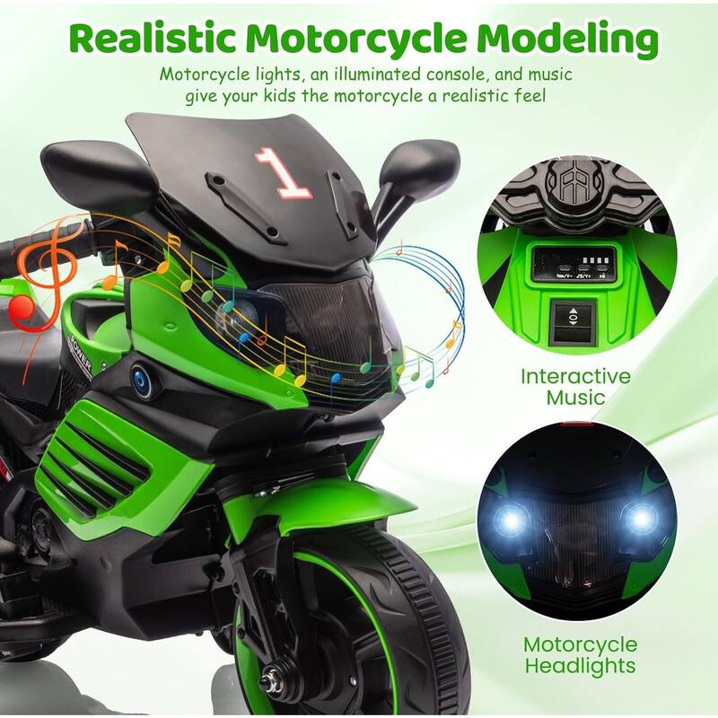 Kids 6V Ride On Motorcycle, Ride On Toys for Kids Best Gift