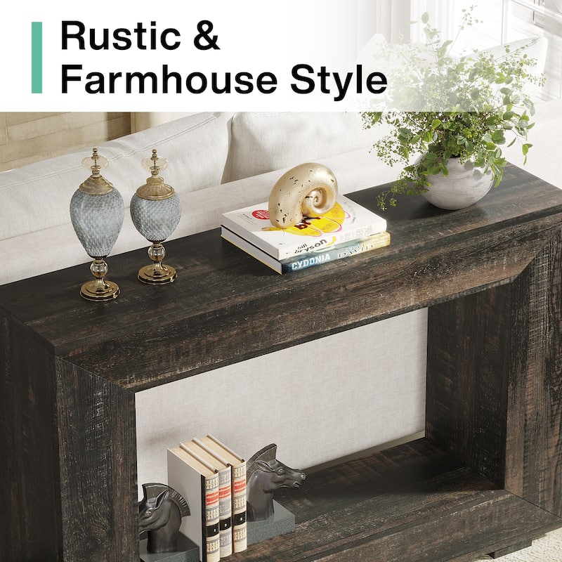 47 Inches Narrow Console Sofa Table for Entryway - 47.24" L x 11.81" W x 32.87" H
