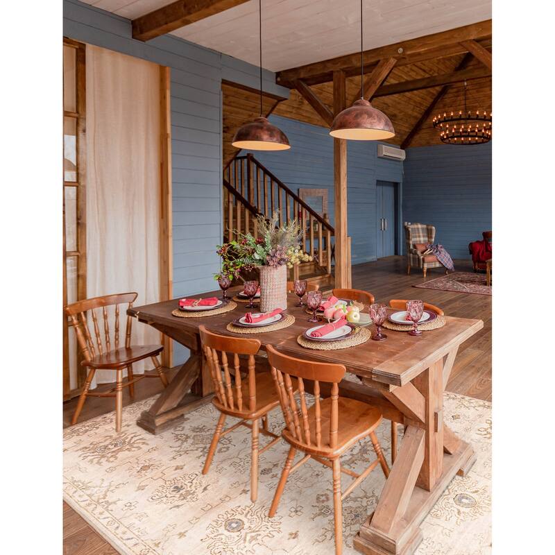 ECARPETGALLERY Hand-knotted Modern Oushak Beige Wool Rug - 7'11 x 9'11