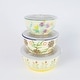 preview thumbnail 1 of 6, Euro Ceramica Ella 3 Piece Assorted Storage Bowls Set with Lids - Set of 3 with Lids Set of 3 with Lids - Floral