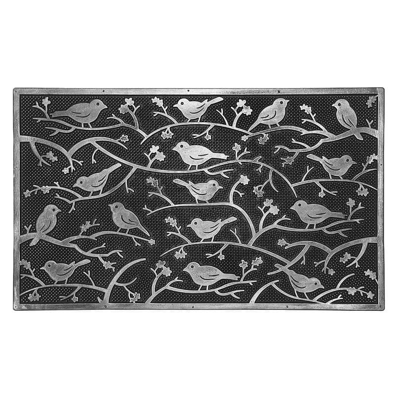 Rubber Mat (Birds On Branches) - 2' x 6' Runner