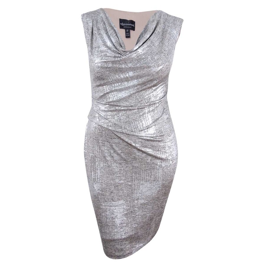 cowl neck sheath dress