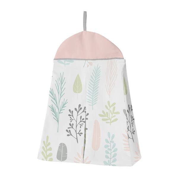 Pink Jungle Sloth Leaf Collection Girl 5 Pc Nursery Crib Bedding Set Blush Turquoise Grey Green Tropical Botanical Rainforest Overstock 31290407