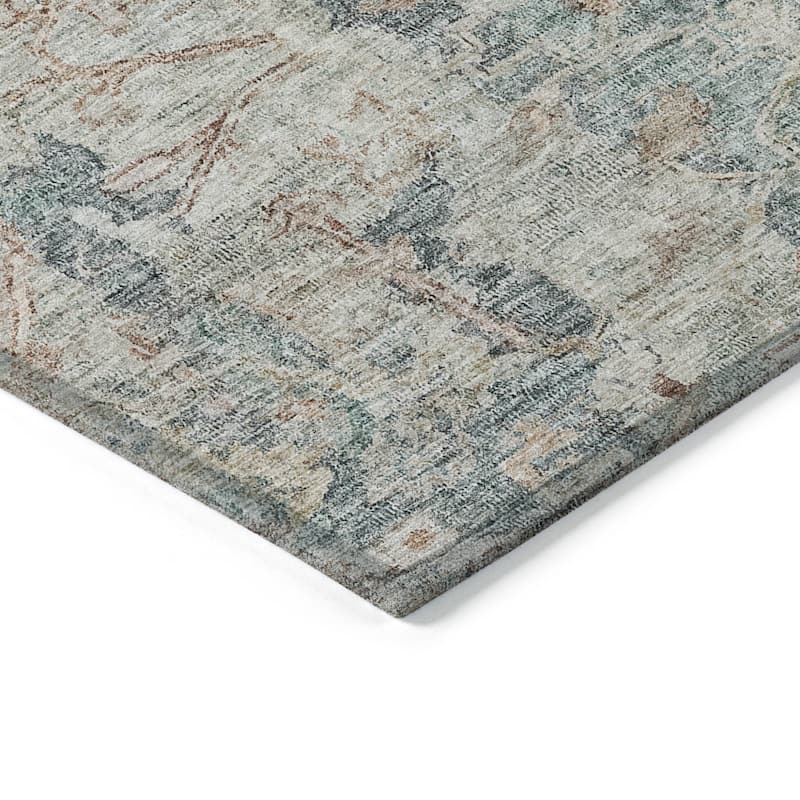 HomeRoots Oriental Traditional Rectangle Outdoor Rug