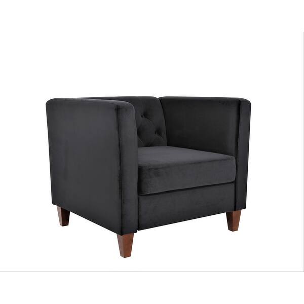 slide 1 of 15, Omnisphere 33.07'' Velvet Square Armchair