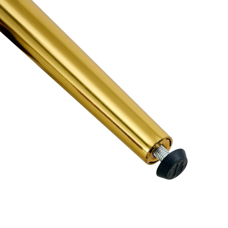 4 modern dining chairs, sleek PU leather backrest, and gold metal legs bring a comfortable home experience to the kitchen