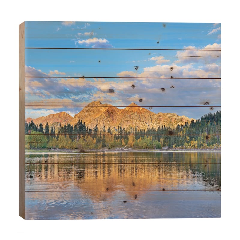 Ruby Range, Lost Lake Slough, Colorado Print On Wood by Tim Fitzharris - Multi-Color - 26x26x1.5
