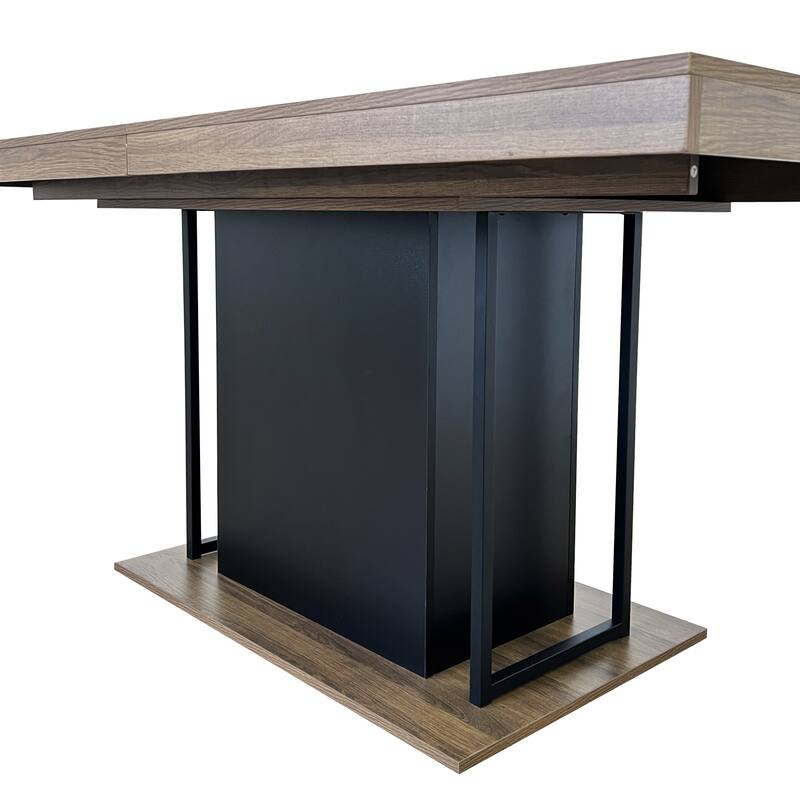 Rustic Extendable Dining Table for 6-10 People