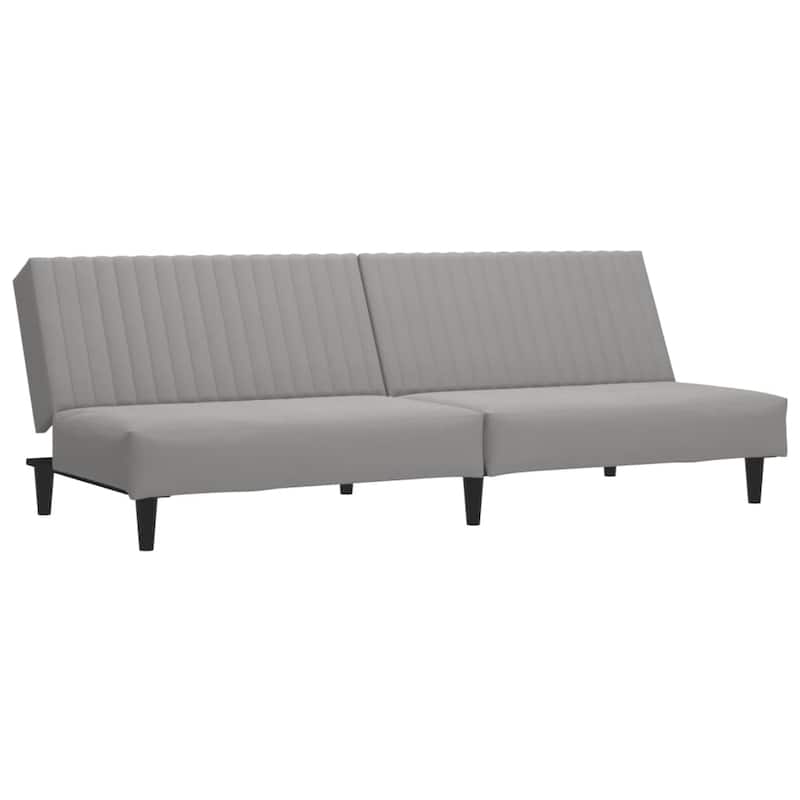 vidaXL 2-Seater Sofa Bed multicolor Velvet - 78.7" x 33.3" x 27.2"