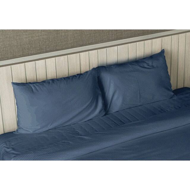 King Size Luxury Comfort 1800 Series 4-piece Bed Sheet Set - Dark Blue