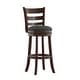 preview thumbnail 20 of 43, Verona Linen Ladder Back Swivel Bar Stool by iNSPIRE Q Classic Cherry-Dark Grey