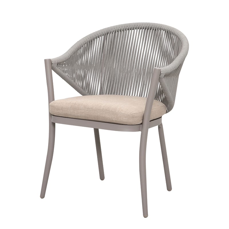 Two PCS Assembled Wicker chairs with cushions