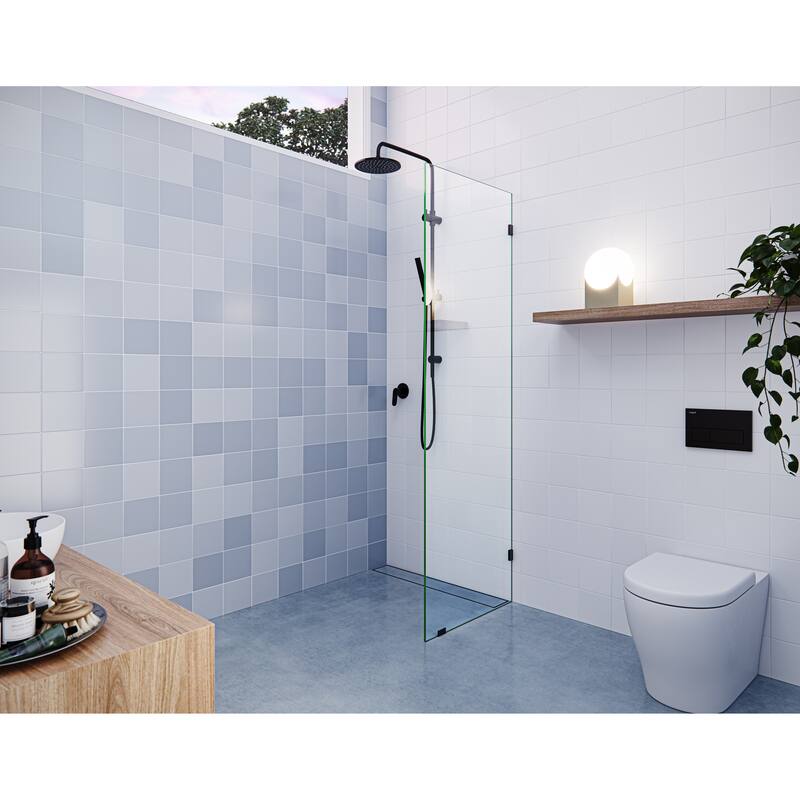 Glass Warehouse 78" x 22.5" Frameless Shower Door - Single Fixed Panel