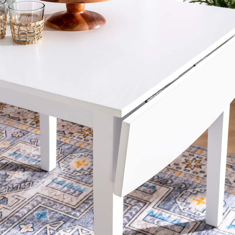 Piedmonth Solid Wood Square Drop Leaf Dining Table