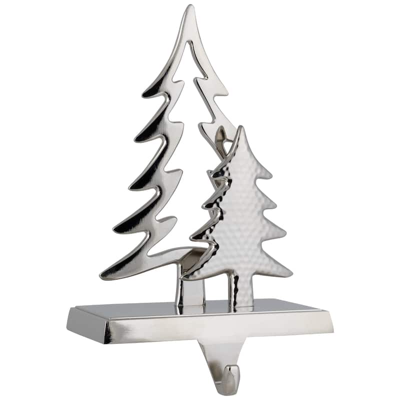 Double Pine Tree Christmas Stocking Holder - 7"
