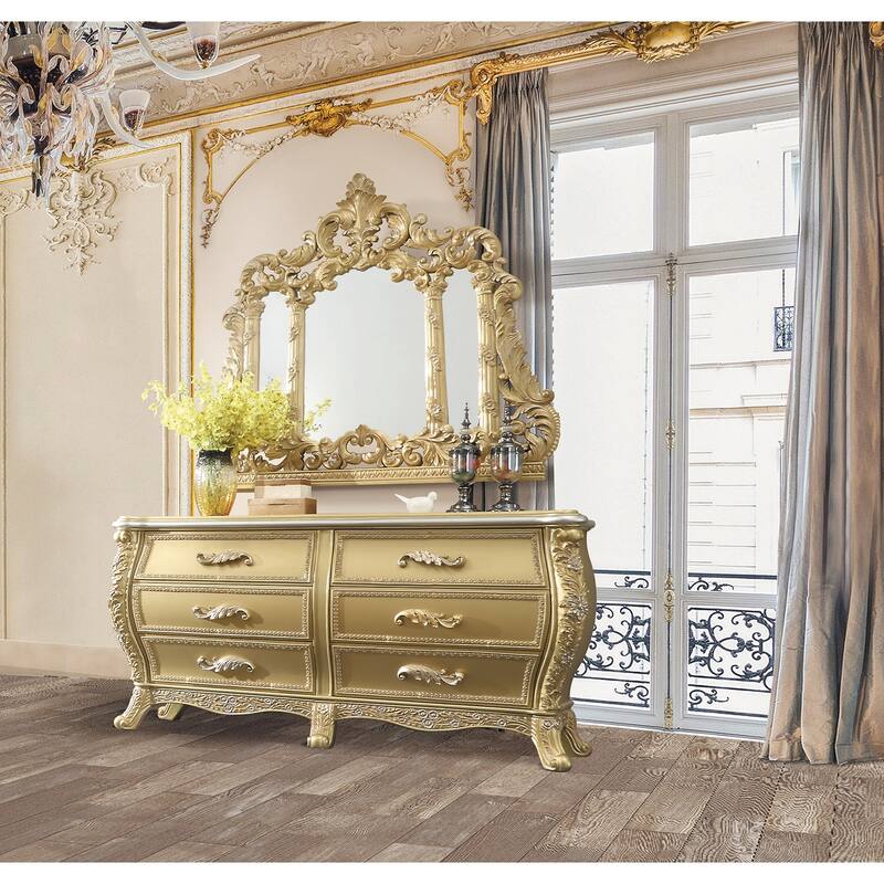 Fraser Gold 6-Drawer Dresser