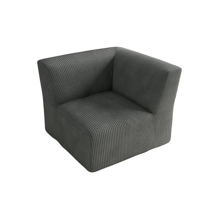 Corduroy Armchair Corner Chair For Living Room