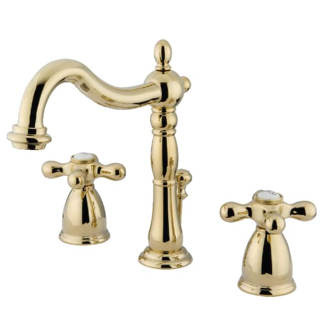Heritage 8 in. Widespread Bathroom Faucet - Polished Brass