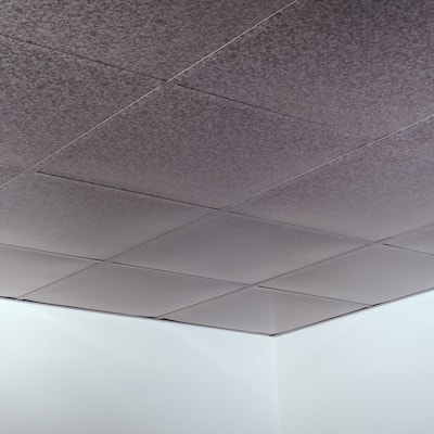 FASÄDE Flat Decorative Vinyl 2ft x 2ft Lay in Ceiling Panel in Galvanized Steel (5 Pack)