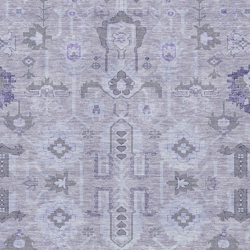 HomeRoots Oriental Traditional Rectangle Outdoor Rug
