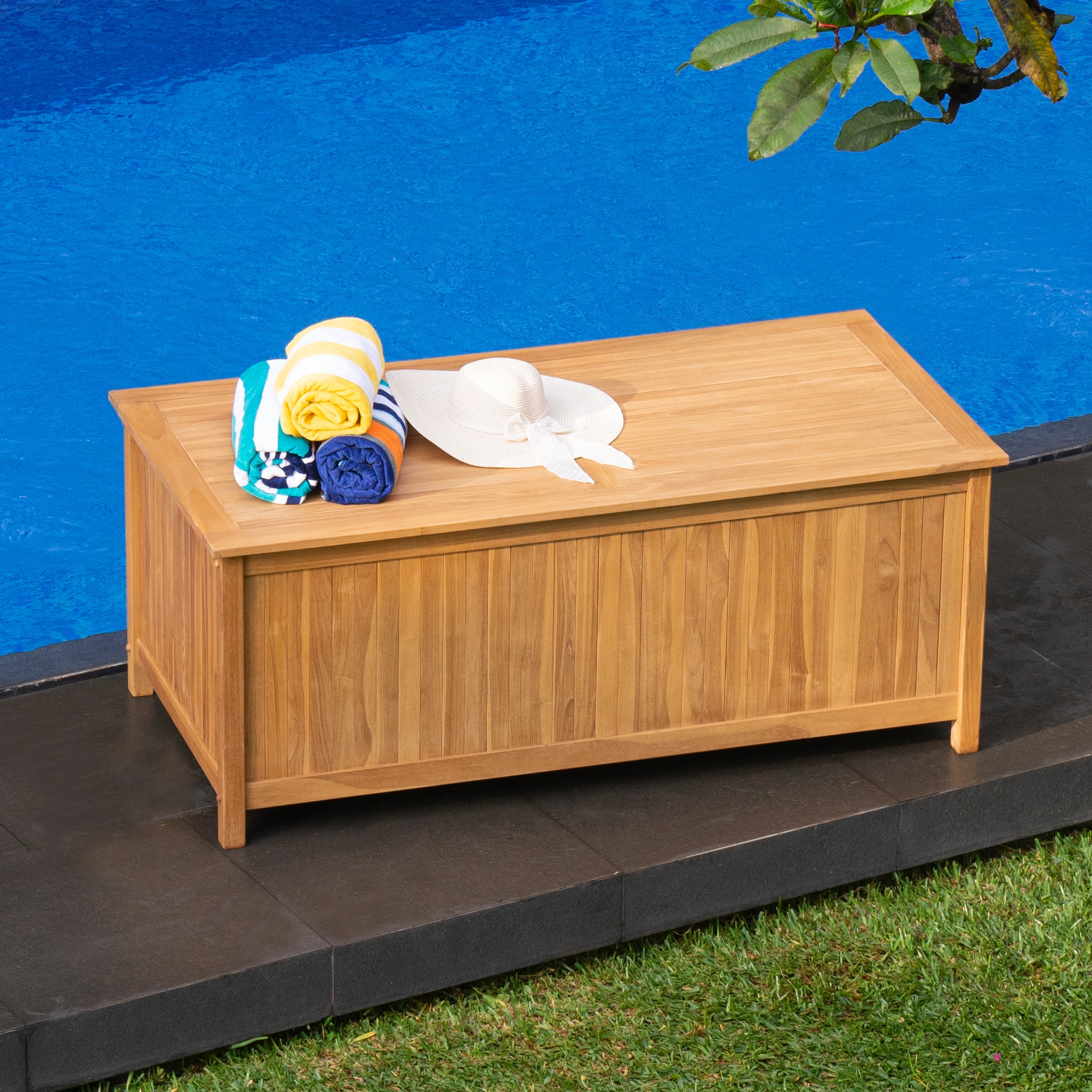 Cambridge Casual Kikori 60-inch Teak Outdoor Storage Box - On Sale