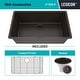 preview thumbnail 6 of 7, Lexicon Drop-In Quartz 32 Inch Single Bowl Kitchen Sink Kit