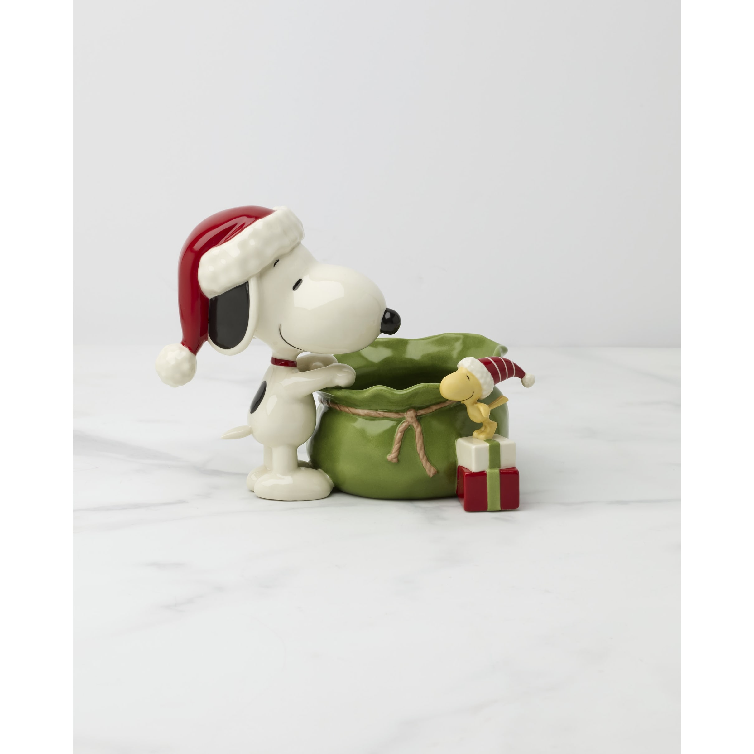 Lenox Snoopy Christmas Santa Sack Candy Bowl - Bed Bath & Beyond