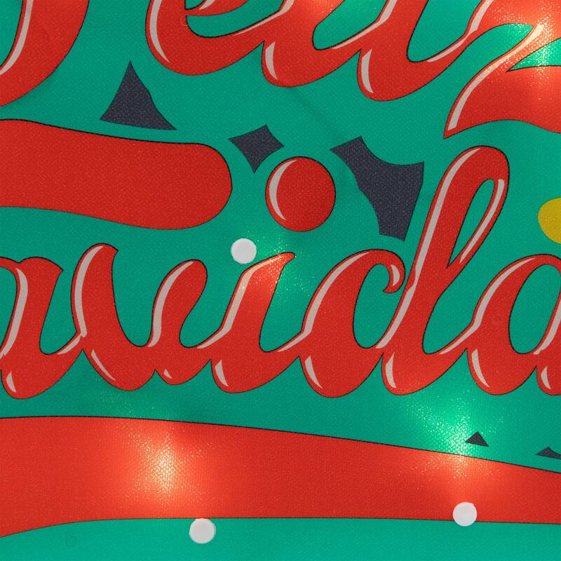 18" Lighted 'Feliz Navidad' Christmas Window Silhouette