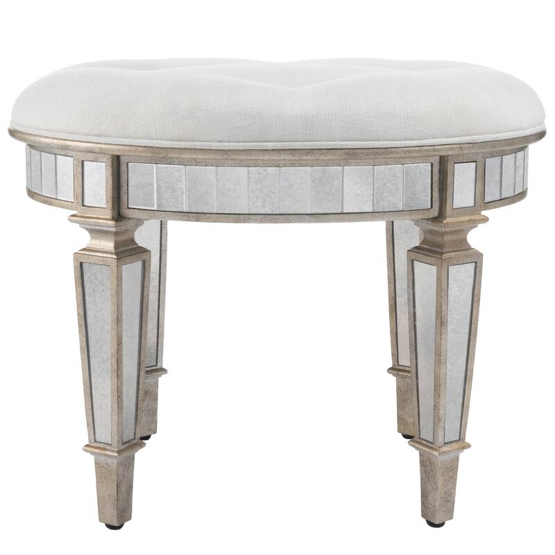 Garbo Mirrored Vanity Stool
