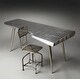 preview thumbnail 6 of 6, Butler Midway Silver Aluminum/MDF/Steel/Wood Aviator Desk