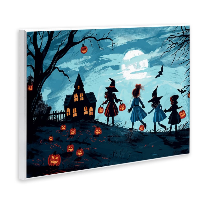 Stupell Witch Trick Or Treaters Wall Plaque Art Design By Wumples