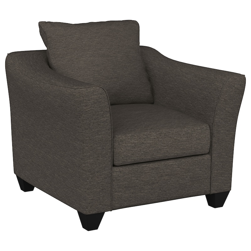 Salizar Upholstered Flared Arm Accent Chair - 39" x 37" x 39" - Charcoal Grey