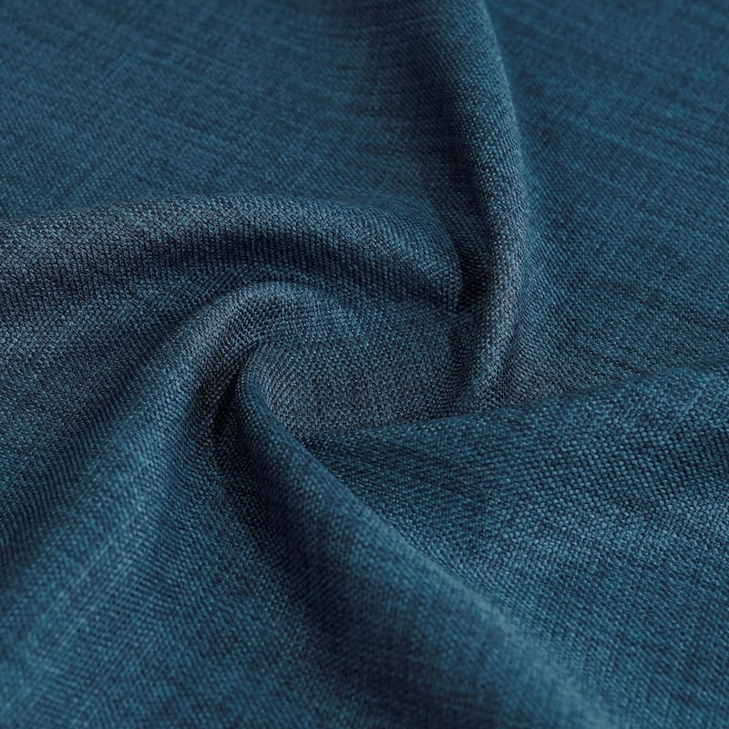 Exclusive Fabrics Grommet Textured Faux Linen Room Darkening Curtains for Bedroom & Living Room Curtains (1 Panel)