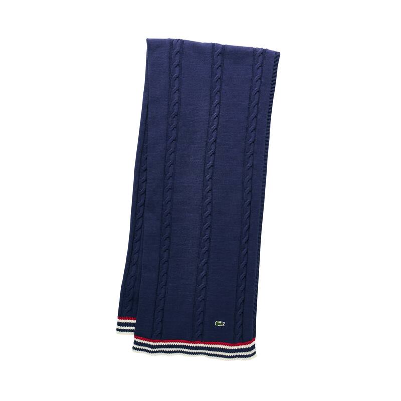 Lacoste Cable Cotton Throw Blanket 50" x 70"