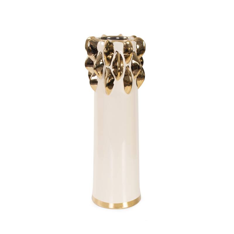 Gilded Vase Large - 14H x 4.87W x 4.87D