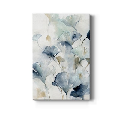 Indigo Ginkgo II Premium Gallery Wrapped Canvas - Ready to Hang
