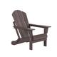 Laguna Folding Poly Eco-Friendly All Weather Outdoor Adirondack Chair - Dark Brown