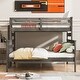 preview thumbnail 15 of 22, Twin XL over Queen Bunk Bed with Solid Wood Frame & Convertible Design