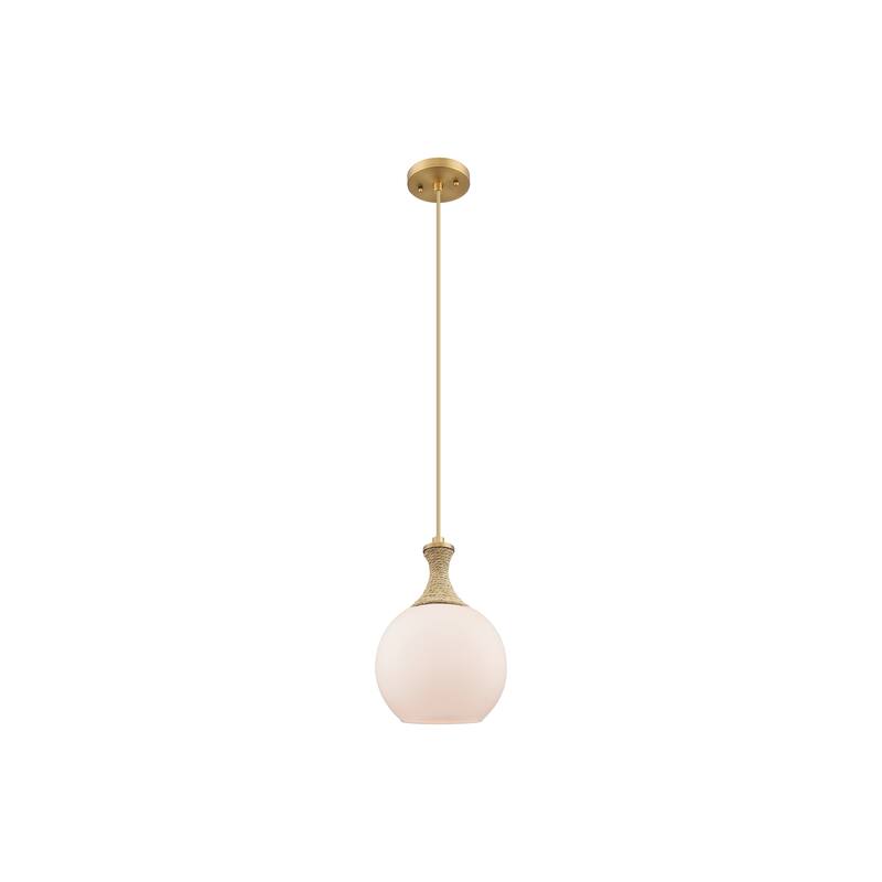 Innovations Lighting Downtown Urban - Astor - 1 Light 8" Rope Detailed Cord Hung Mini Pendant
