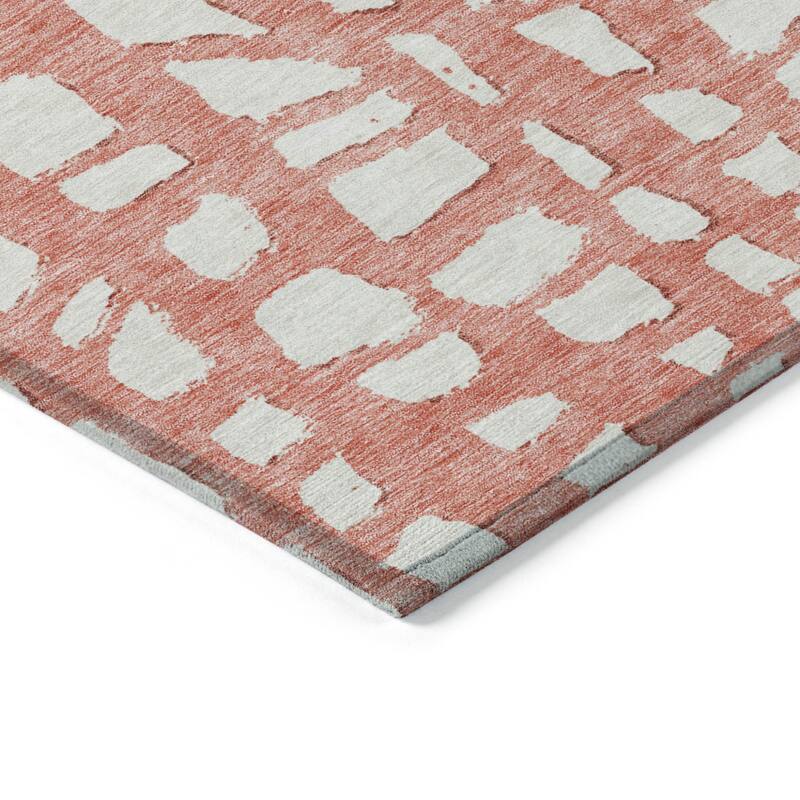 HomeRoots Abstract Transitional Rectangle Outdoor Rug