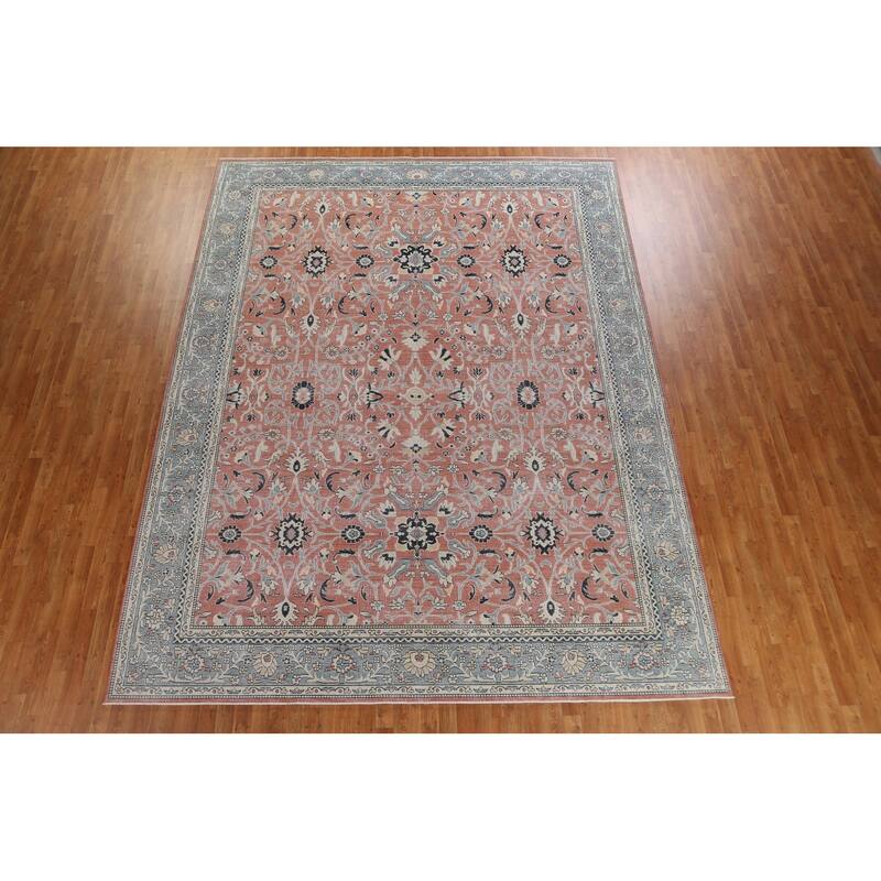 Floral Oriental Sultanabad Ziegler Turkish Wool Area Rug Hand-knotted - 9'9" x 13'0"