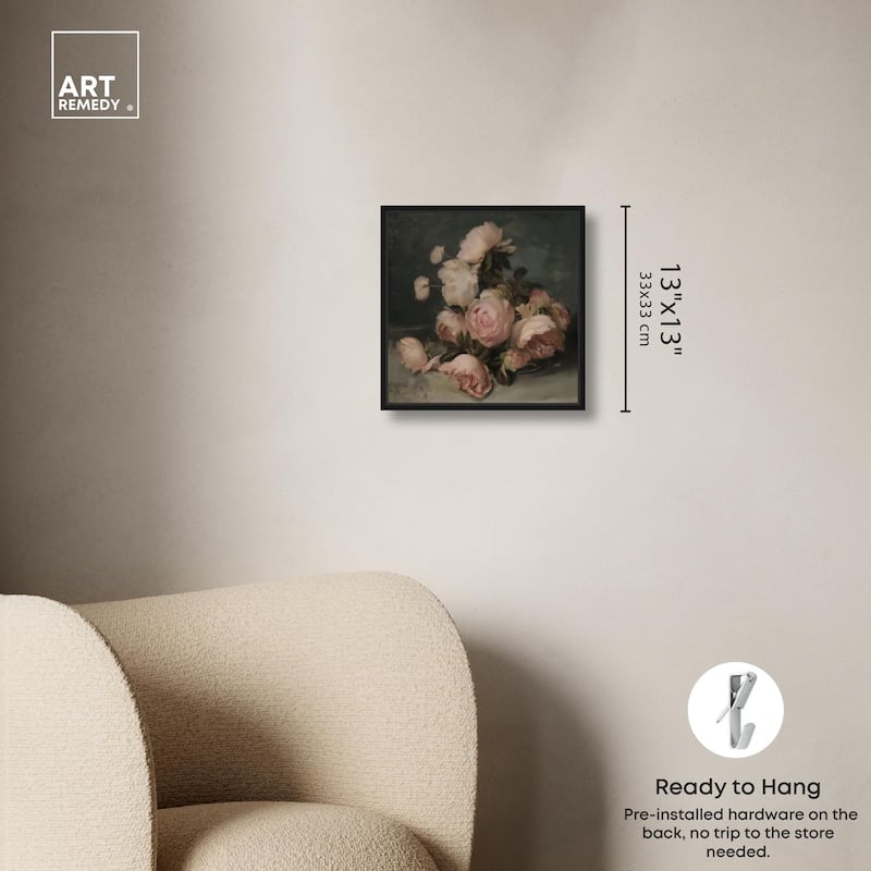Roses in Shadow II Canvas by Art Remedy