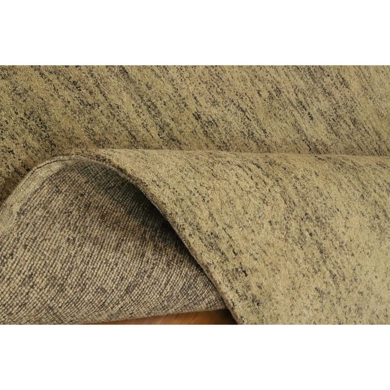 Hand Knotted Oriental 100% Wool Carpet Modern Modern Beige & Ivories Gabbeh Area Rug - 7' 10'' X 5' 7''