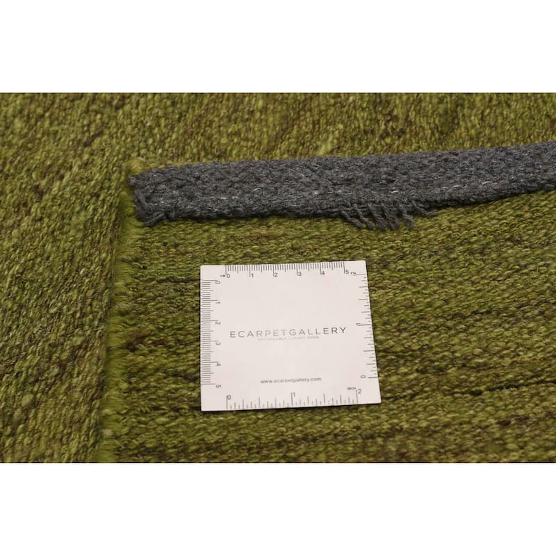 ECARPETGALLERY Flat-Weave Ankara FW Olive Wool Kilim - 8'11 x 12'8