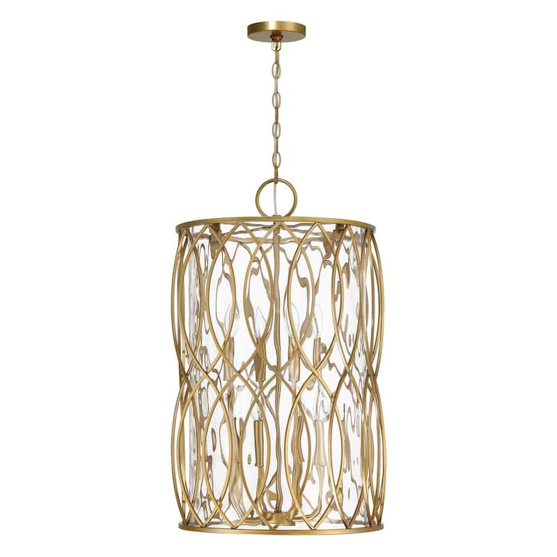 Snowden 8-Light Pendant - Burnished Brass