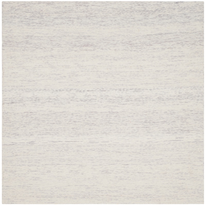 SAFAVIEH Handmade Himalaya Joanneke Modern Wool Rug - 6' Square - Silver